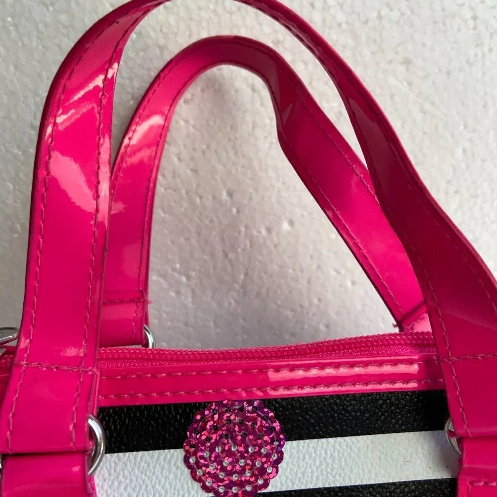 NWOT Justice Bag for girl Striped Sequins